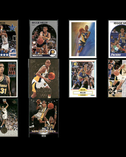 Reggie Miller Indiana Pacers Basketball 10-Card Lot NBA Hoops EX