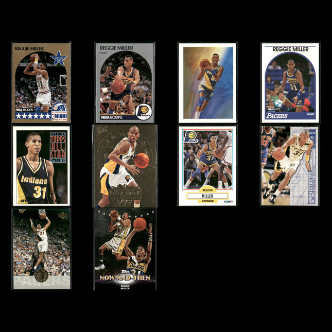 Reggie Miller Indiana Pacers Basketball 10-Card Lot NBA Hoops EX