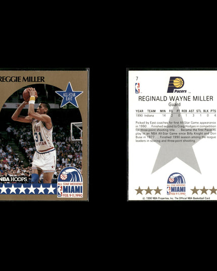 Reggie Miller Indiana Pacers Basketball 10-Card Lot NBA Hoops EX