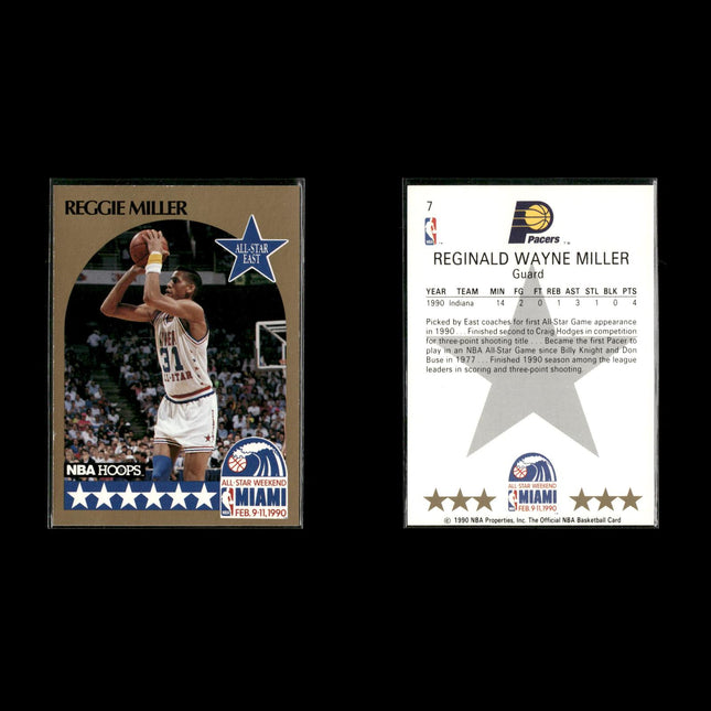 Reggie Miller Indiana Pacers Basketball 10-Card Lot NBA Hoops EX