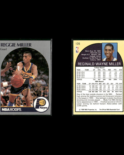 Reggie Miller Indiana Pacers Basketball 10-Card Lot NBA Hoops EX