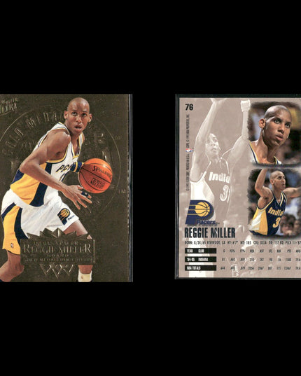 Reggie Miller Indiana Pacers Basketball 10-Card Lot NBA Hoops EX