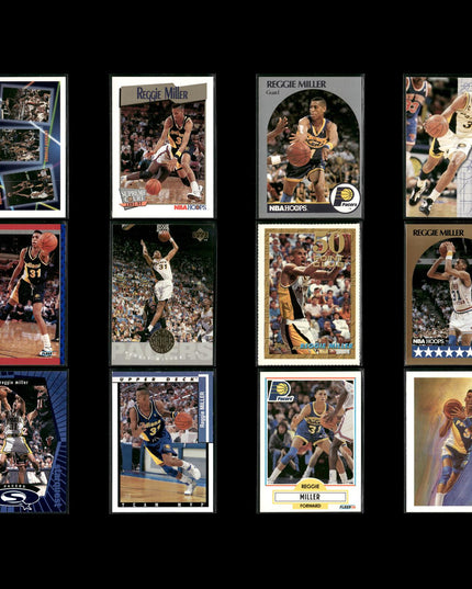 Reggie Miller Indiana Pacers Basketball 12-Card Lot NBA Hoops EX