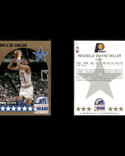Reggie Miller Indiana Pacers Basketball 12-Card Lot NBA Hoops EX