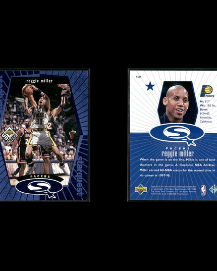 Reggie Miller Indiana Pacers Basketball 12-Card Lot NBA Hoops EX
