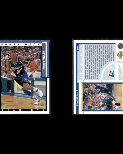 Reggie Miller Indiana Pacers Basketball 12-Card Lot NBA Hoops EX