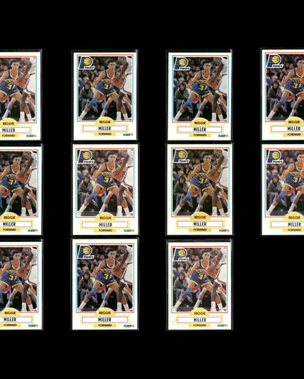 Reggie Miller Indiana Pacers Basketball 11-Card Lot NBA Hoops EX