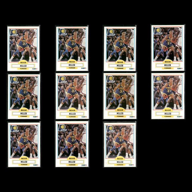 Reggie Miller Indiana Pacers Basketball 11-Card Lot NBA Hoops EX