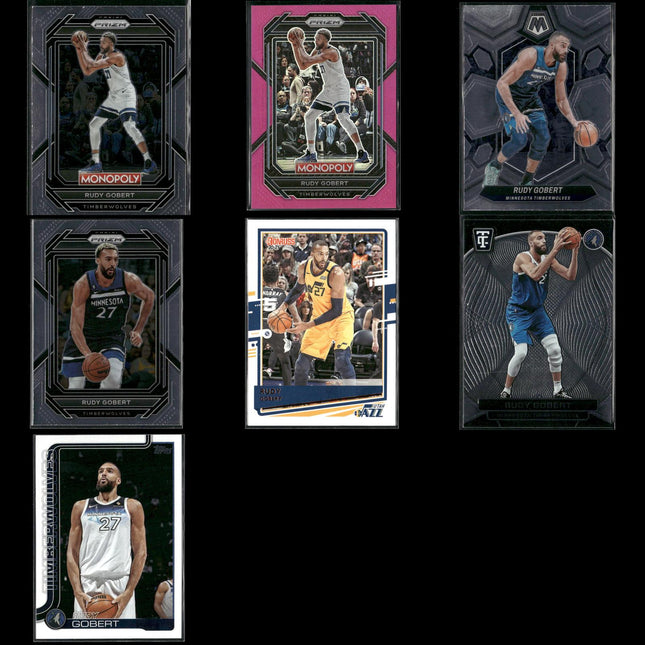 Rudy Gobert Utah Jazz Basketball 7-Card Lot Panini EX