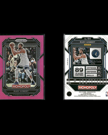 Rudy Gobert Utah Jazz Basketball 7-Card Lot Panini EX