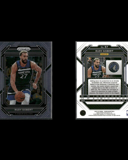 Rudy Gobert Utah Jazz Basketball 7-Card Lot Panini EX