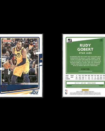Rudy Gobert Utah Jazz Basketball 7-Card Lot Panini EX