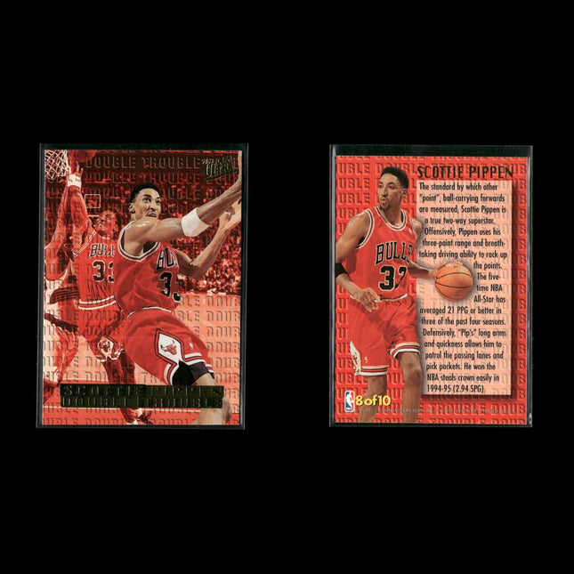 Scottie Pippen Chicago Bulls Basketball 10-Card Lot NBA Hoops EX