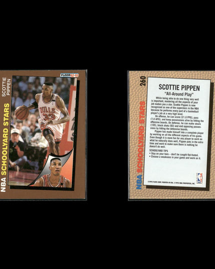 Scottie Pippen Chicago Bulls Basketball 10-Card Lot NBA Hoops EX