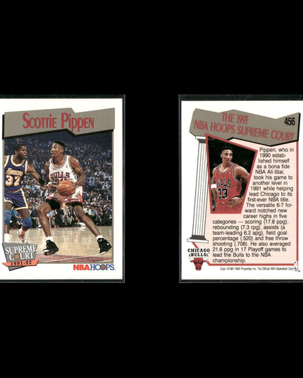 Scottie Pippen Chicago Bulls Basketball 10-Card Lot NBA Hoops EX