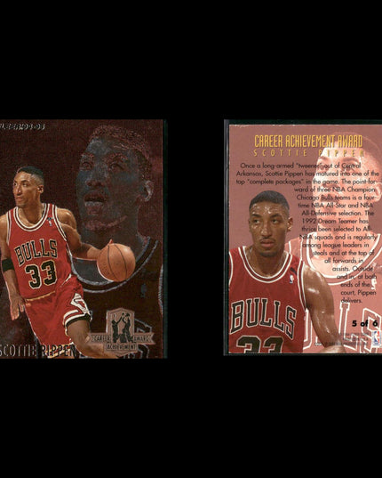Scottie Pippen Chicago Bulls Basketball 10-Card Lot NBA Hoops EX