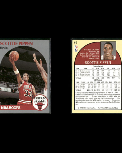 Scottie Pippen Chicago Bulls Basketball 8-Card Lot NBA Hoops EX