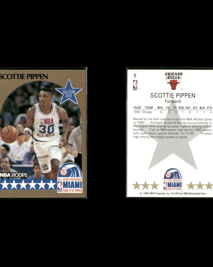 Scottie Pippen Chicago Bulls Basketball 8-Card Lot NBA Hoops EX