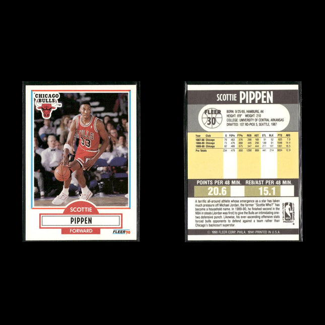 Scottie Pippen Chicago Bulls Basketball 7-Card Lot NBA Hoops EX