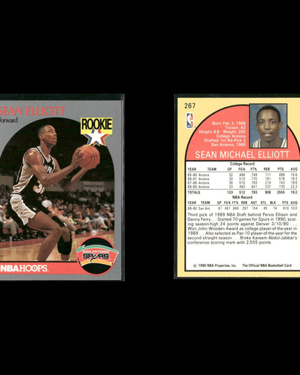 Sean Elliott San Antonio Spurs Basketball 24-Card Lot NBA Hoops EX