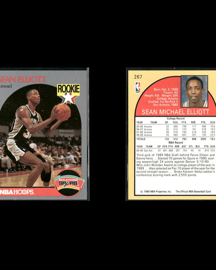 Sean Elliott San Antonio Spurs Basketball 24-Card Lot NBA Hoops EX