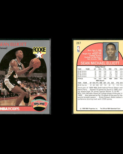 Sean Elliott San Antonio Spurs Basketball 24-Card Lot NBA Hoops EX