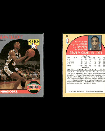 Sean Elliott San Antonio Spurs Basketball 24-Card Lot NBA Hoops EX