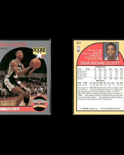 Sean Elliott San Antonio Spurs Basketball 24-Card Lot NBA Hoops EX