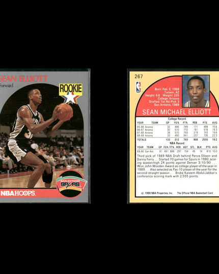 Sean Elliott San Antonio Spurs Basketball 24-Card Lot NBA Hoops EX