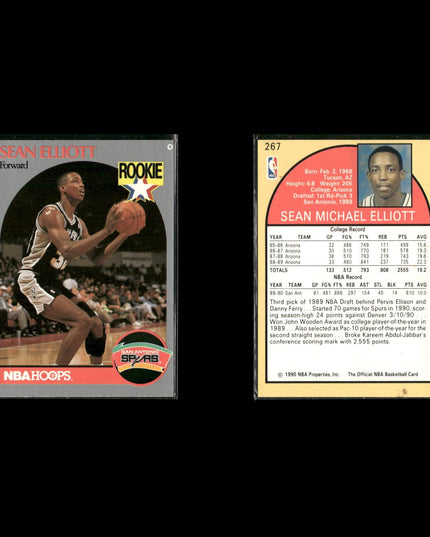 Sean Elliott San Antonio Spurs Basketball 24-Card Lot NBA Hoops EX