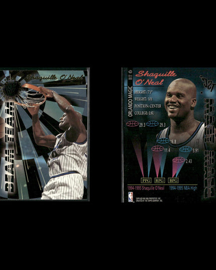 Shaquille O'Neal Los Angeles Lakers Basketball 4-Card Lot Upper Deck EX
