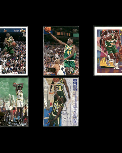 Shawn Kemp Seattle SuperSonics Basketball 5-Card Lot NBA Hoops EX