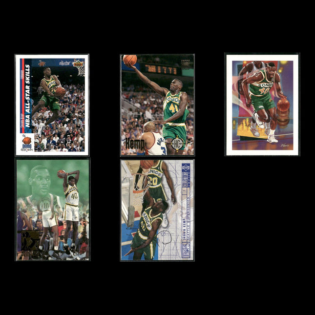 Shawn Kemp Seattle SuperSonics Basketball 5-Card Lot NBA Hoops EX