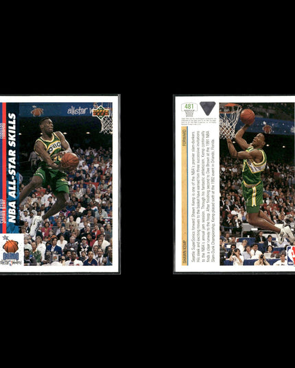 Shawn Kemp Seattle SuperSonics Basketball 5-Card Lot NBA Hoops EX