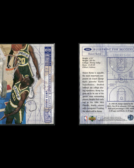 Shawn Kemp Seattle SuperSonics Basketball 5-Card Lot NBA Hoops EX