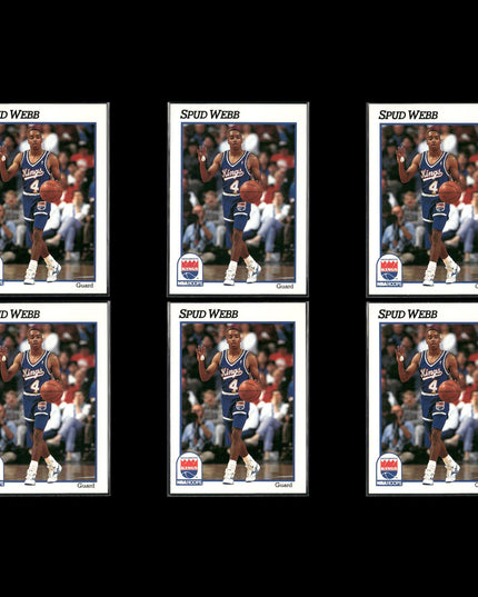 Spud Webb Atlanta Hawks Basketball 6-Card Lot NBA Hoops EX