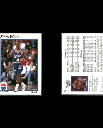 Spud Webb Atlanta Hawks Basketball 6-Card Lot NBA Hoops EX