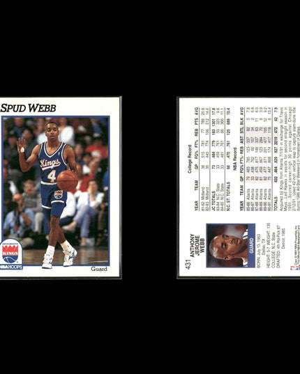 Spud Webb Atlanta Hawks Basketball 6-Card Lot NBA Hoops EX