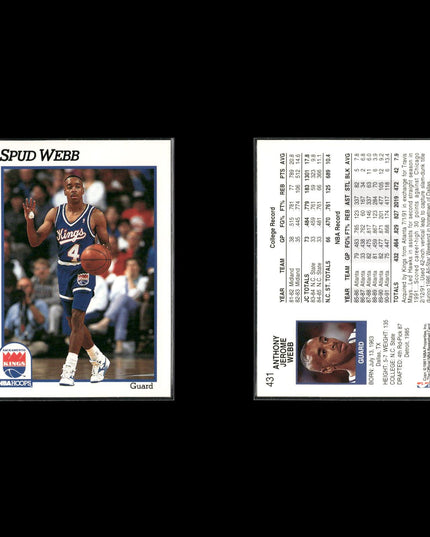 Spud Webb Atlanta Hawks Basketball 6-Card Lot NBA Hoops EX