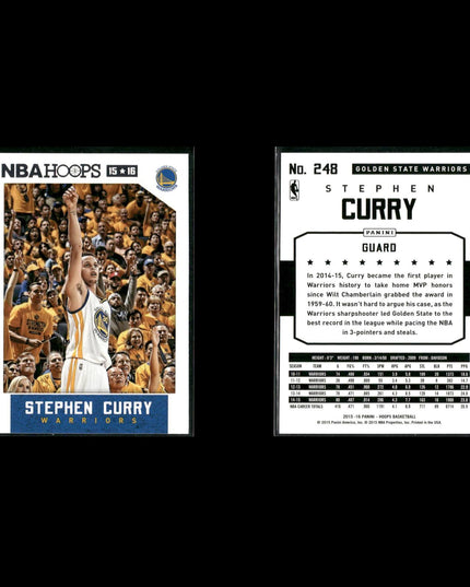 Stephen Curry Golden State Warriors Basketball 6-Card Lot Panini EX