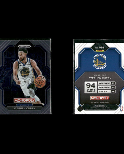 Stephen Curry Golden State Warriors Basketball 6-Card Lot Panini EX