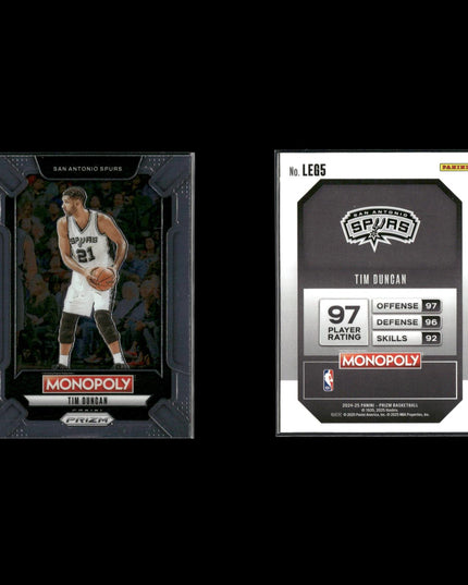 Tim Duncan San Antonio Spurs Basketball 5-Card Lot Upper Deck EX