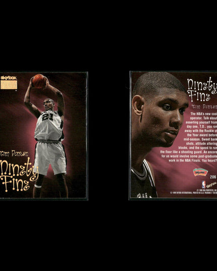 Tim Duncan San Antonio Spurs Basketball 5-Card Lot Upper Deck EX