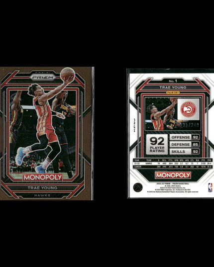 Trae Young Atlanta Hawks Basketball 9-Card Lot Panini EX