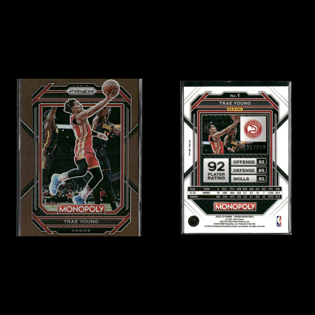 Trae Young Atlanta Hawks Basketball 9-Card Lot Panini EX
