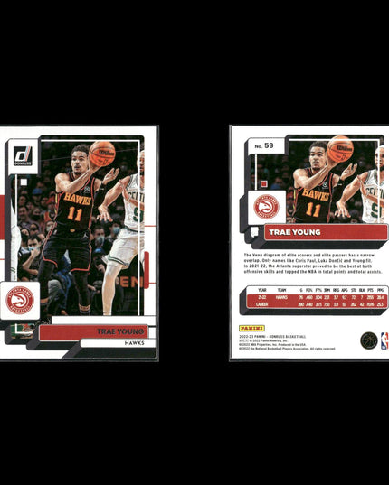 Trae Young Atlanta Hawks Basketball 9-Card Lot Panini EX