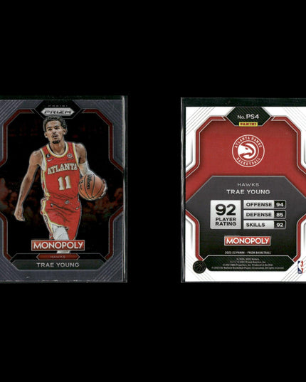 Trae Young Atlanta Hawks Basketball 9-Card Lot Panini EX