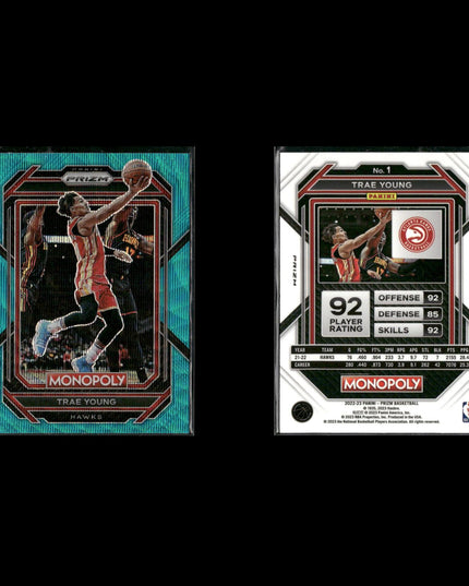 Trae Young Atlanta Hawks Basketball 9-Card Lot Panini EX