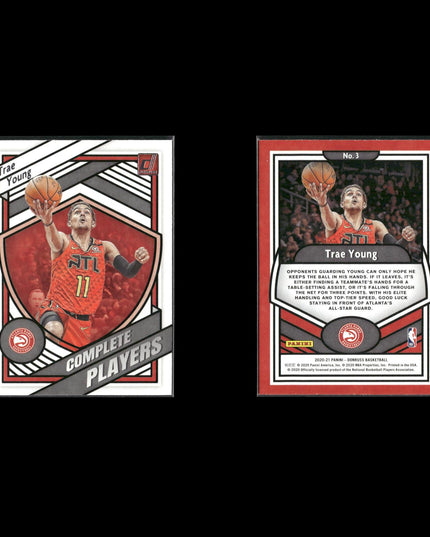 Trae Young Atlanta Hawks Basketball 9-Card Lot Panini EX