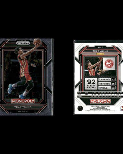 Trae Young Atlanta Hawks Basketball 9-Card Lot Panini EX